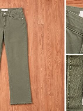 LOFT Olive Green Straight Leg Jeans